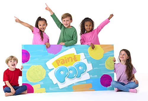 Paint Pop Paint Sticks For Kids - 20 Pack Assorted Colours & Fun Storage Tub - Twist & Paint, Mess-Free, Fast Drying Action, Easy Clean Up, Vibrant Colours, Multi-Surface