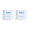 Wild - Natural Refillable Deodorant - Fresh Cotton & Sea Salt Refill Duo Pack - Vegan & Eco-Friendly - Aluminium Free - Long Lasting Protection - Natural Ingredients - 2 Pack of 40g Refills