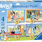 Ravensburger Bluey Toys - 4 in Box Jigsaw Puzzles for Children Age 3 Years Up - 12, 16, 20, 24 Pieces for Kids