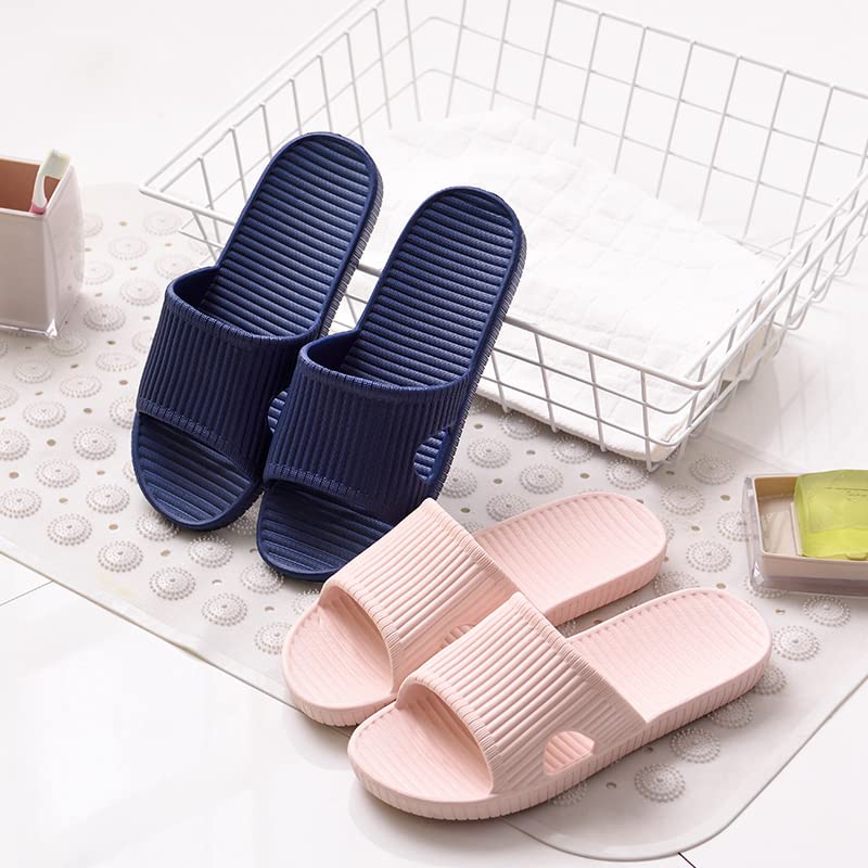 JIJIe Shower slipper, Slippers for Women bathroom or indoor use, anti-slip (Pink UK5/5.5, EU38/39)