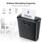 Bonsaii Paper Shredder for Home Use, 8-Sheet StripCut Home Office Shredder, CD/Credit Card Shredder Machine with Overheat Protection, 13 Litres Wastebasket, Black (S120-C)