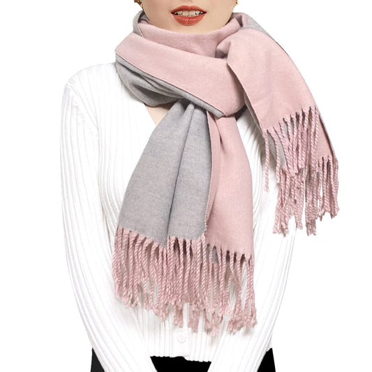 ehsbuy Cashmere Scarfs For Women Soft Pashmina Shawls And Wraps Reversible Long Large Winter Warm Thick Ladies Scarves With Tassel For Weddings Womens Gifts