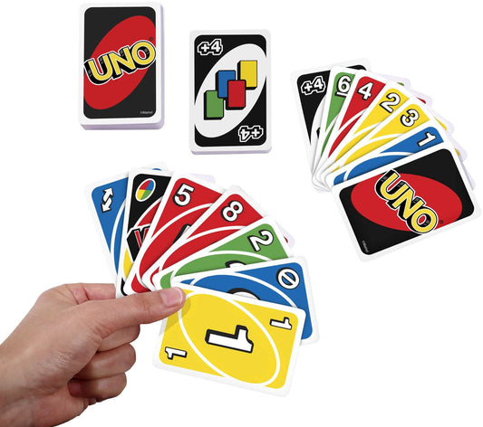 Mattel Games UNO, Classic Card Game for Kids and Adults for Family Game Night, Use as a Travel Game or Engaging Gift for Kids, 2 to 10 Players, Ages 7 and Up, W2087