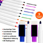 VEYLIN Whiteboard Markers/Pen and Eraser set for Kids, 9 Piecs, Fine Tip Colour