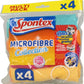 Spontex Microfibre Cloth 4pk