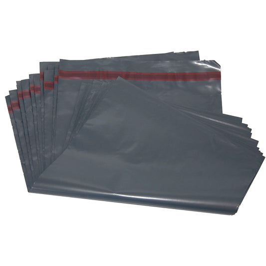 50 Mixed Grey Parcel Bags, Postage Bags, Mailing Bags 5 Sizes 10 Each Poly Postal Bags Self Seal iSOUL Small to Large Mailing Bags Packaging Assorted Mailers Posting Shipping Post Parcels Package Bags