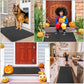 BLADO Washable Door Mats Indoor & Outdoor - Non-Slippery Heavy Duty - Stylish & Large Rubber - Perfect Dust Grabbing Doormats (Anthracite, 40cm x 60cm)