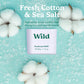 Wild - Natural Refillable Deodorant - Fresh Cotton & Sea Salt Refill Duo Pack - Vegan & Eco-Friendly - Aluminium Free - Long Lasting Protection - Natural Ingredients - 2 Pack of 40g Refills