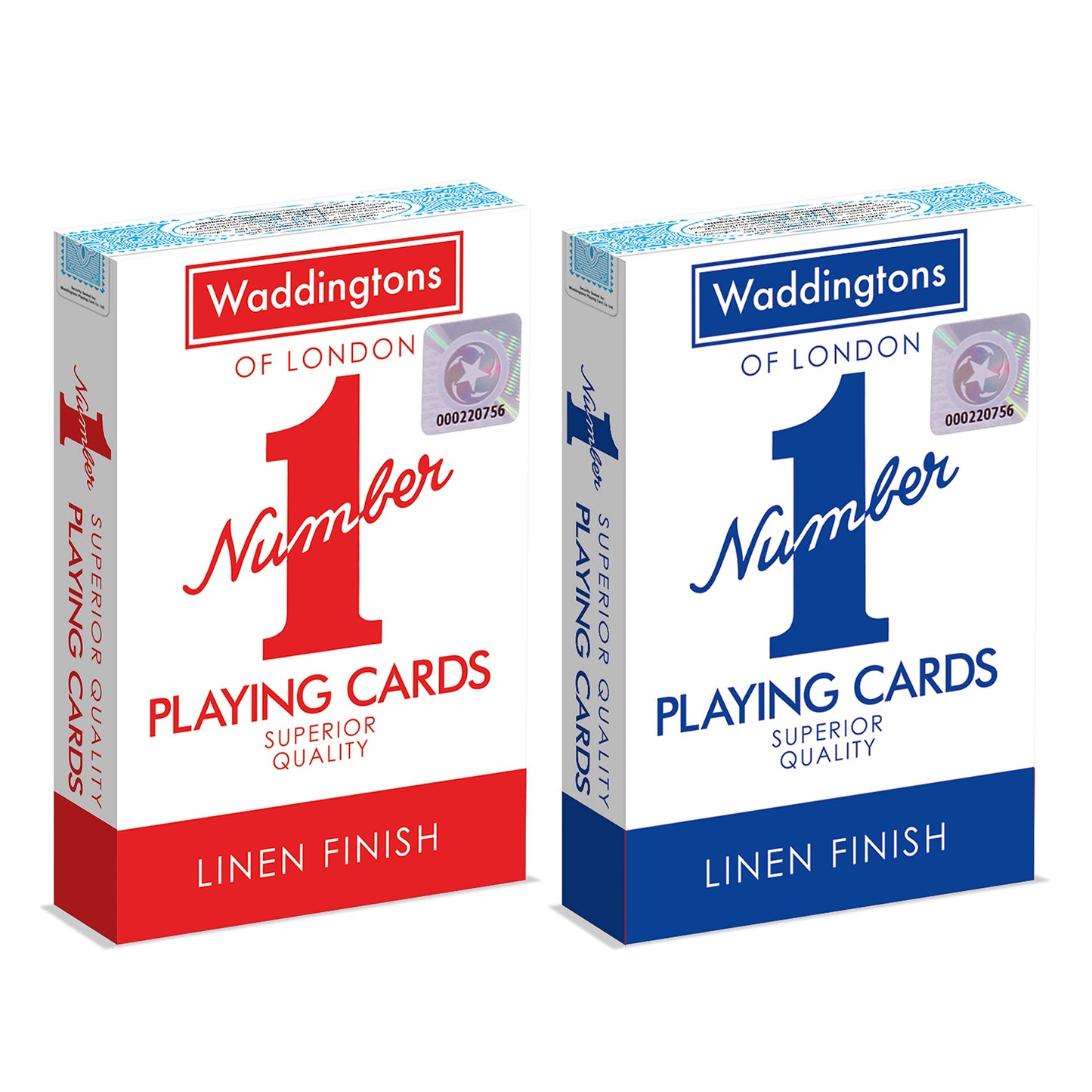 Waddingtons Number 1 Playing Card Game, play fish, slap jack, crazy eights and rummy, Great Travel Companion, Gifts and Toys for Boys, Girls and Adults - Color may vary, Single unit