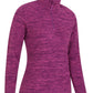 Mountain Warehouse Snowdon Womens Fleece Top - Warm Pullover, Lightweight Sweater, Half Zip, Breathable Ladies Tee, Quick Drying - For Spring Summer, Walking, Travelling Grape Women's Size 12