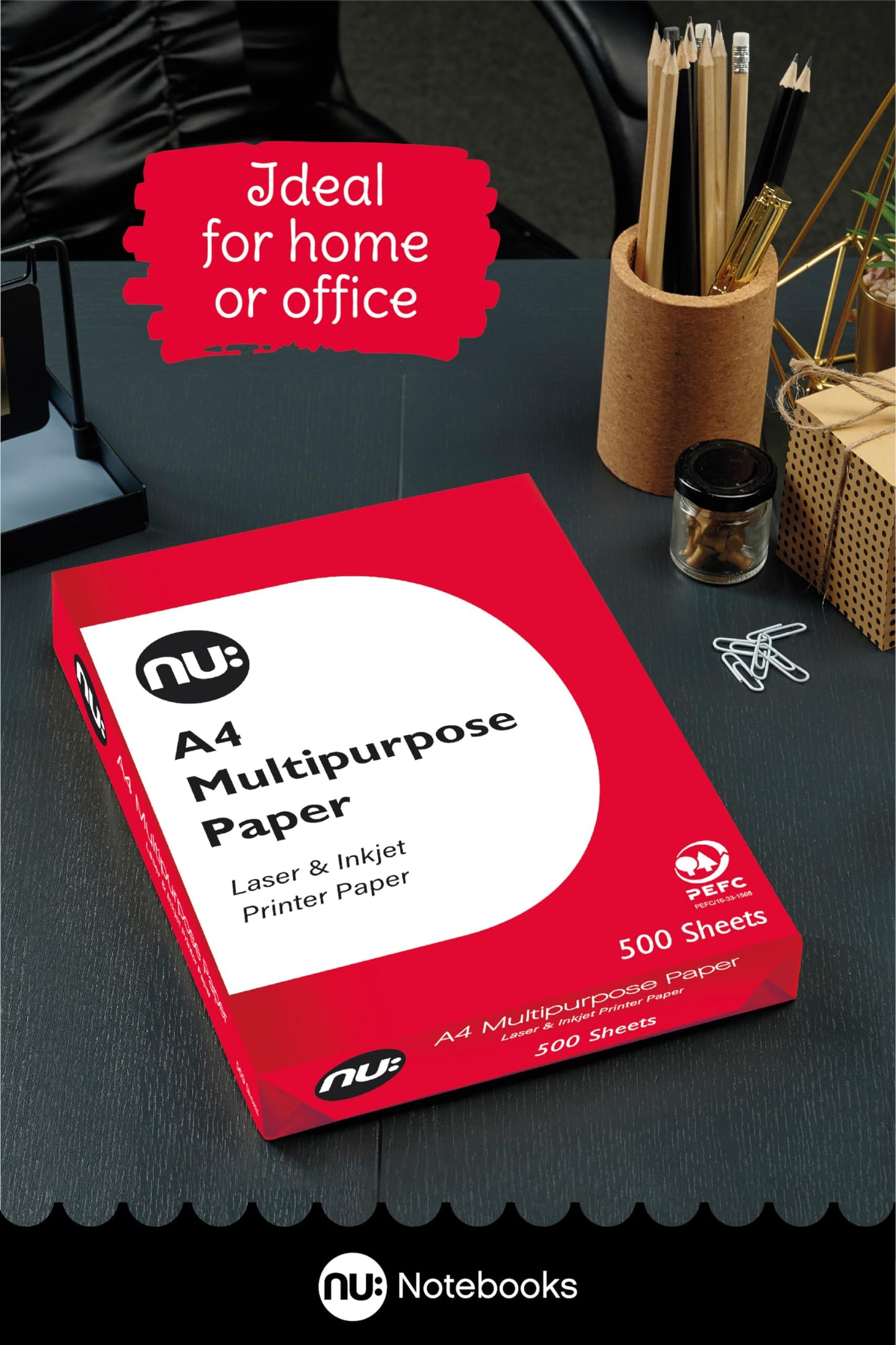 NU: Multi-Purpose Printer Paper, White, 500 Sheets