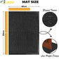 BLADO Washable Door Mats Indoor & Outdoor - Non-Slippery Heavy Duty - Stylish & Large Rubber - Perfect Dust Grabbing Doormats (Anthracite, 40cm x 60cm)