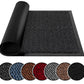 BLADO Washable Door Mats Indoor & Outdoor - Non-Slippery Heavy Duty - Stylish & Large Rubber - Perfect Dust Grabbing Doormats (Anthracite, 40cm x 60cm)